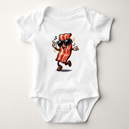 Tanzender Speck Baby Strampler (Vorderseite)