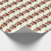Tanzender Speck Geschenkpapier (Ecke)