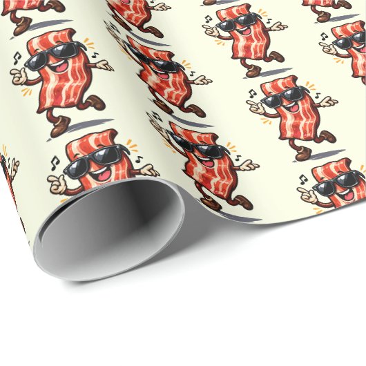 Tanzender Speck Geschenkpapier (Rolleneckpunkt)