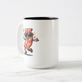 Tanzender Speck Zweifarbige Tasse (Vorderseite Links)
