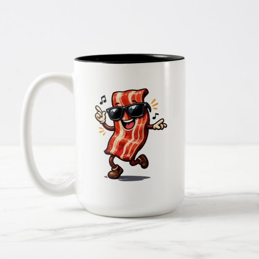 Tanzender Speck Zweifarbige Tasse (Links)