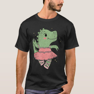 Tanzender T-Rex Dinosaurier Llerina für Llet Tänze T-Shirt