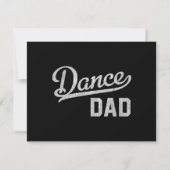 Tanzender Vater Stolz Tänzer Vater Save The Date (Rückseite)