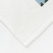 Tanzender Welsh Corgi mit Schmetterlingen Fleecedecke (Ecke)