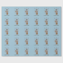 Tanzender Welsh Corgi mit Schmetterlingen Geschenkpapier