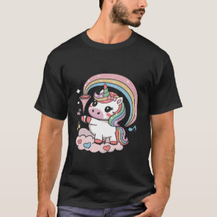 Tanzendes Einhorn K-Pop Geburtstags Mädchen K Pop  T-Shirt