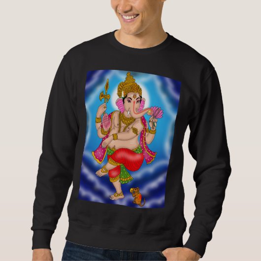Tanzendes Ganesha Sweatshirt (Vorderseite)