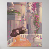 Tanzendes Mädchen beim Schloss Poster (Vorne)
