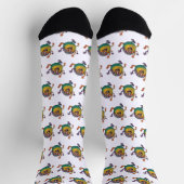 Tanzendes Monster Socken (Oben)