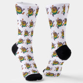 Tanzendes Monster Socken (Gewinkelt)