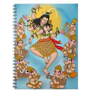 Tanzendes Shiva Notizbuch Notizblock