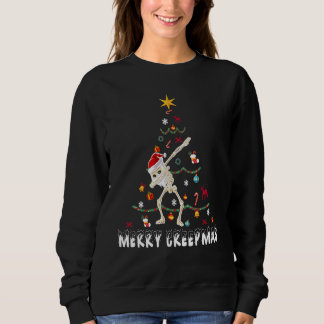 Tanzendes Skelett Frohe Creepmas Weihnachten Xmas  Sweatshirt