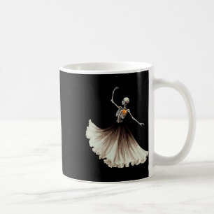 Tanzendes Skelett Llerina Llet Tanz Halloween Frau Kaffeetasse