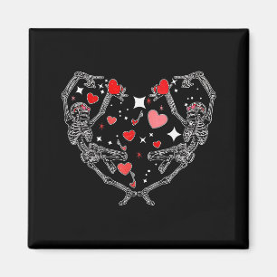 Tanzendes Skelett-Paar Hitze Valentinstag Männer F Magnet