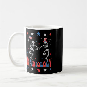 Tanzendes Skelett Radiologie Röntgen Tech Patrioti Kaffeetasse