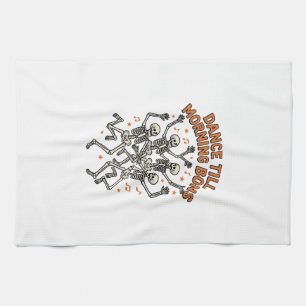 Tanzendes Skelett-Shirt Vintage Lustiger Knochen-T Geschirrtuch