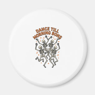 Tanzendes Skelett-Shirt Vintage Lustiger Knochen T Magnet