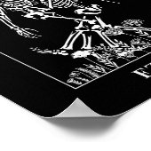 Tanzendes Skelett Trockene Knochen werden lebendig Poster (Ecke)