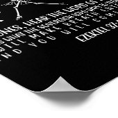Tanzendes Skelett Trockene Knochen werden lebendig Poster (Ecke)