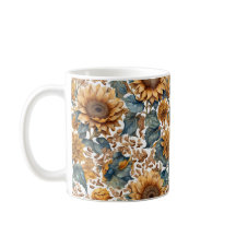 Tanzendes Sonnenblumen-Musterdesign