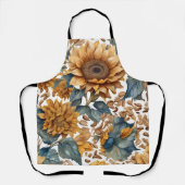 Tanzendes Sonnenblumen-Musterdesign Schürze (Vorderseite)