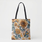 Tanzendes Sonnenblumen-Musterdesign Tasche (Vorderseite)