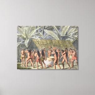 Tanzenfestival des Camacani amerikanischen Leinwanddruck