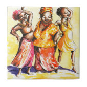 Tanzenfrauen Fliese (Vorderseite)