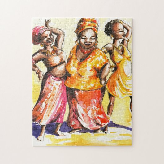 Tanzenfrauen Puzzle (Vertikal)