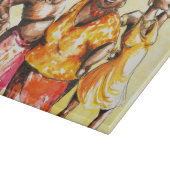 Tanzenfrauen Schneidebrett (Ecke)