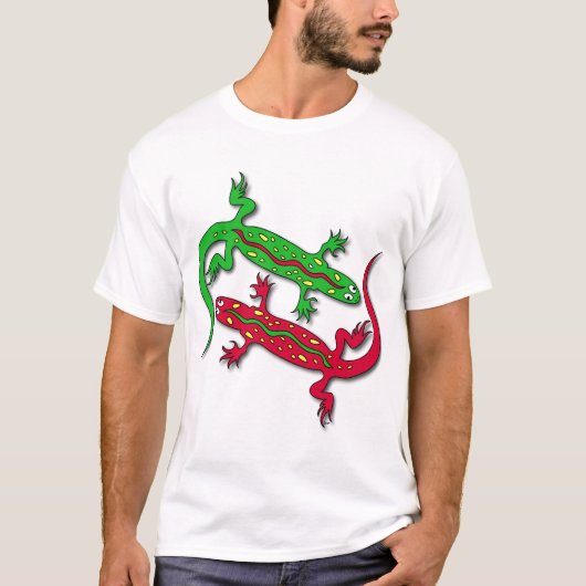 Tanzengecko-Eidechsen T-Shirt (Vorderseite)
