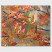 Tanzenherbst-Blätter Geschenkpapier (Flach)