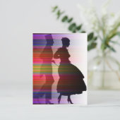 Tanzenpaare im sillouette postkarte (Stehend Vorderseite)
