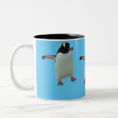 Tanzenpenguin-Tasse Zweifarbige Tasse (Links)