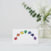 Tanzenregenbogen spielt Visitenkarte die (Stehend Vorderseite)