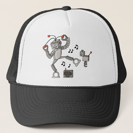 Tanzenroboter Truckerkappe (Vorderseite)