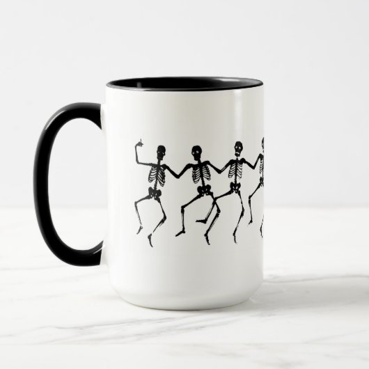 Tanzenskelett-Tasse Tasse (Links)