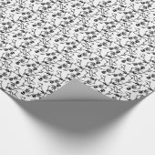 Tanzenskelette Geschenkpapier (Ecke)