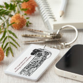 Tanzenwinnebago-Schlüsselkette Schlüsselanhänger (Vorderseite rechts)