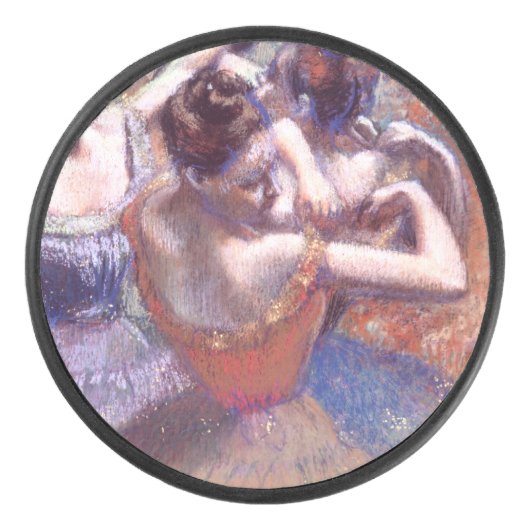 Tänzer 1899 Edgar Degas Eishockey Puck (Vorderseite)