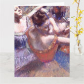 Tänzer 1899 Edgar Degas Karte (Gelbe Blume)