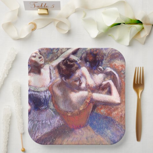 Tänzer 1899 Edgar Degas Pappteller (Hochzeit)