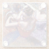 Tänzer 1899 Edgar Degas Poster Glasuntersetzer (Rückseite)