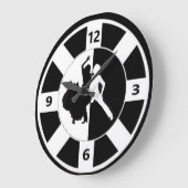 Tänzer Akrylic Wall Clock Große Wanduhr (Winkel)