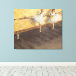 Tänzer an der Bar von Edgar Degas, Vintage-Ballett Leinwanddruck