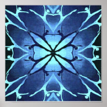 Tänzer (Aqua) (Portfolio Poster)