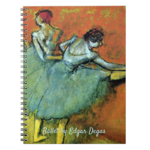 Tänzer auf der Bar von Edgar Degas, Vintages Balle Notizblock
