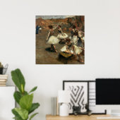 Tänzer auf der Bühne - Edgar Degas - c1889 Poster (Heimbüro)