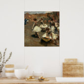Tänzer auf der Bühne - Edgar Degas - c1889 Poster (Küche)