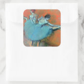 Tänzer bei der Bar von Degas Quadratischer Aufkleber (Tasche)